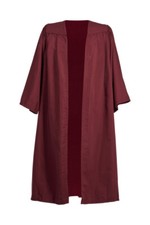 Choir Robe Burgundy Gown Mens Priest Preacher Clergy Flat Pleat Graduation Lady