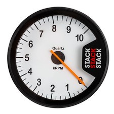 Stack ST200 80mm Clubman White Dial Tachometer Gauge - 0-10000rpm