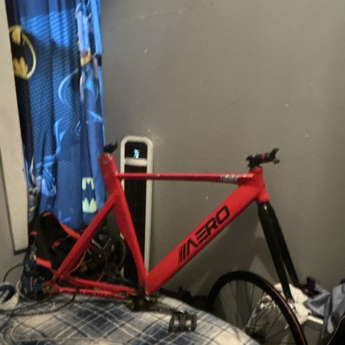 Aero red bicycle - frame, set