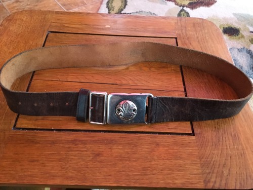 Vintage boy scout leather - , belt