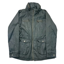 Fat Face Wax Jacket Country Field Outdoor Green Womens Uk10