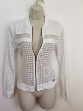 Superdry white crochet