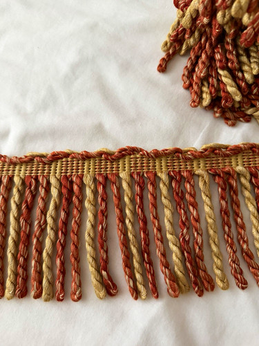 Beige burnt orange bullion - &,