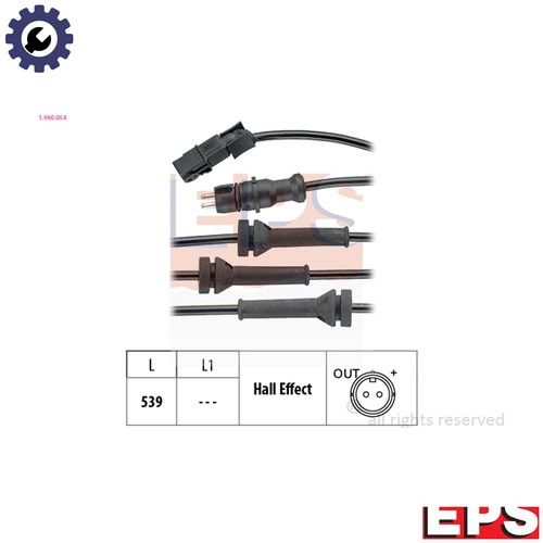 Sensor wheel speed 960 054 - sensor,