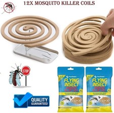 12Pcs Mosquito Killer Coils | Flying Insect Repellent | Outdoor Pest Control