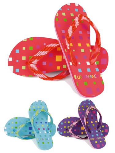 Girls flip flops - girls, beaded