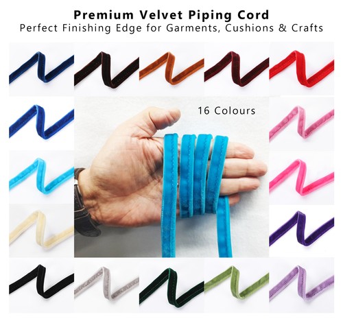 Velvet piping cord flanged - piping,