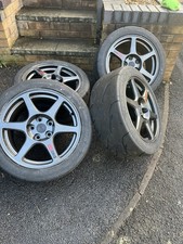 Mitsubishi EVO 8 enkei 17x8”