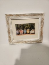 Framed Photo of Beach Huts 