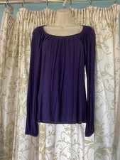 Ladies Betty Jackson Black Designers at Debenhams Ruched Top in Purple - Size 8