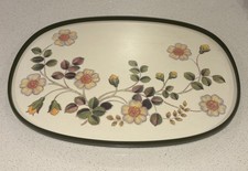 Vintage Marks & Spencer Autumn Leaves country kitchen floral melamine Tray 54cm