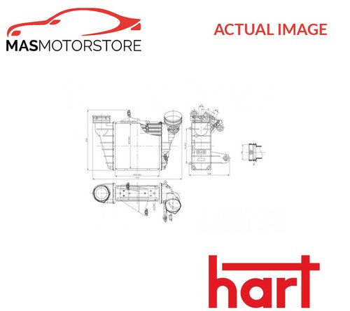 Intercooler radiator hart 612 - intercooler,
