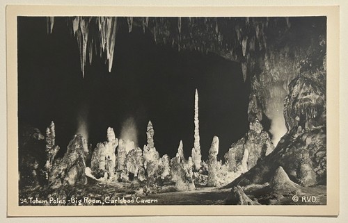Vintage rppc carlsbad cavern - carlsbad,