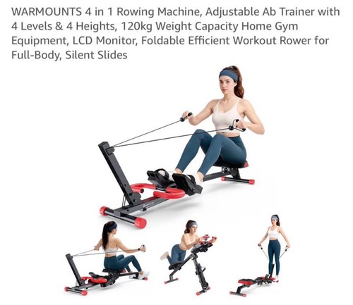 Folding rowing machine - 4, 1
