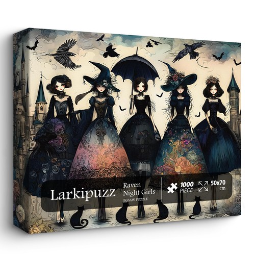 Raven night jigsaw puzzle 1000 - raven,