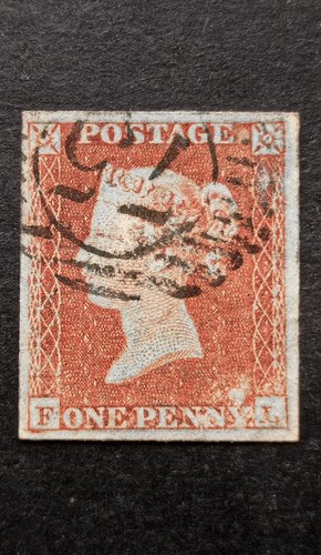 Queen victoria penny red - gb, 1d