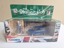 Corgi Diecast 04441 Mini & Driver Figure The Italian Job - blue.  pb61