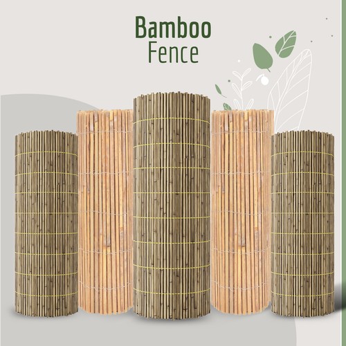 Bamboo slat fence - slat, screening