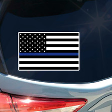 Thin Blue Line American Flag