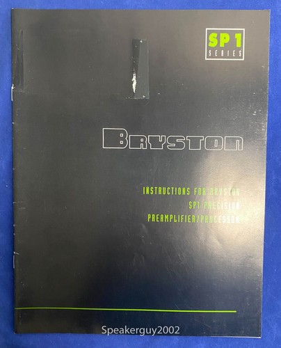 Original bryston sp1 - original,