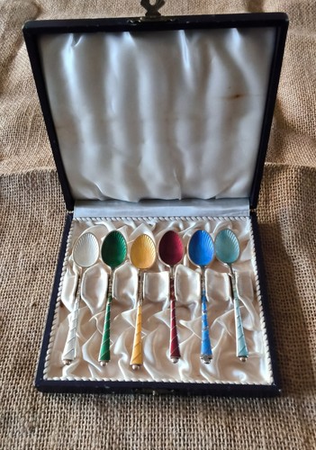 Danish silver gilt enamel - danish, s
