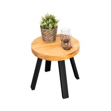 Round Side Table with Box