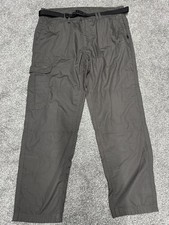 Trespass DWR UV Cargo Trousers Men’s Large W36/38 Khaki Walking Hiking Belt