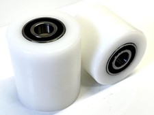 Load wheels pallet jack A Pair of Pallet Jack Truck Wheels 3" x 3.66"