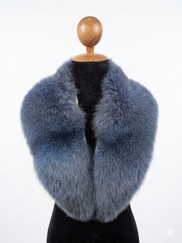 Luxury genuine blue fox - luxury, fur