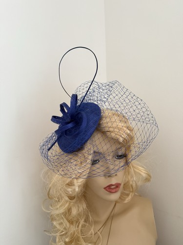 Fascinator cobalt royal - fascinator,
