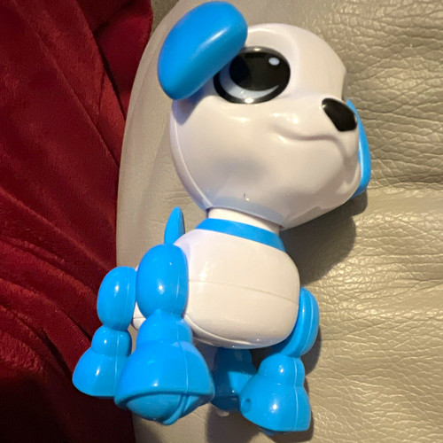 Blue white electronic - blue, robot