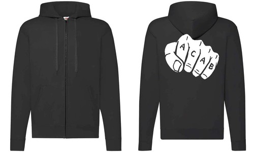 Skinhead zip hoody punk - zip, oi