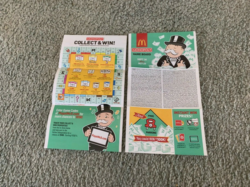 2014 mcdonald monopoly game - mcdonald's,