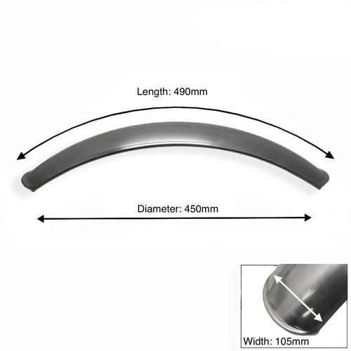 Front plain steel - steel, mudguard