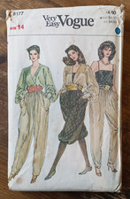Vintage 80s Vogue 8177 Sewing