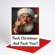 Funny Christmas Card Rude F*ck