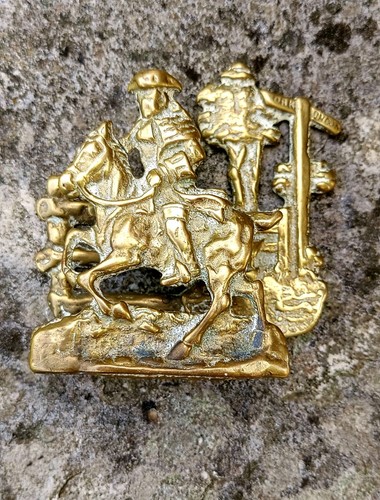 Antique brass dick turpin - antique,
