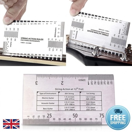 Guitar pip string gauge - string, ruler