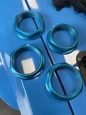 TSW Alloy Wheel Centre Cap Nuts (Blue) for Hockenheim Blade EVO etc