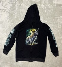 Men’s WILD Black Zip up Wolf