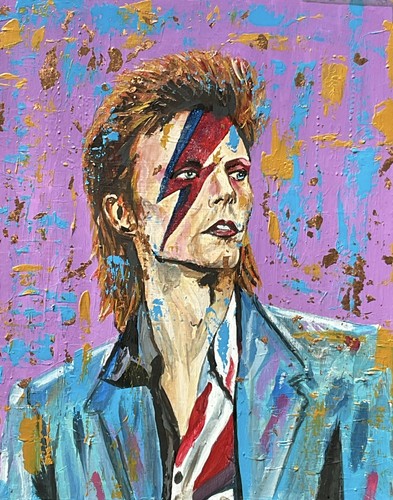 David bowie painting - david,