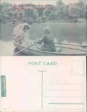 Couple in a boat on river