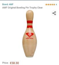 amf bowling pin clear coated