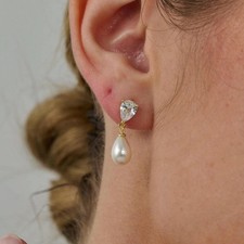 Natural Pearl Earrings with