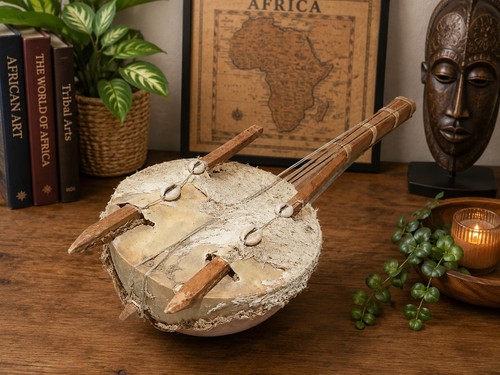 Vintage african gourd - vintage,