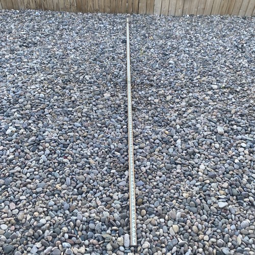 Vintage wooden surveying rod - wooden,