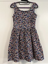 VGC Size 10 Navy Ditsy Print