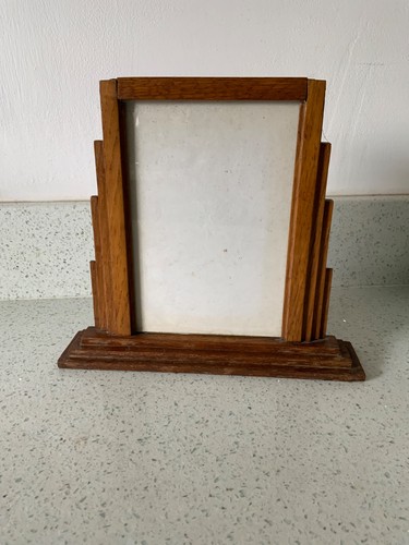 Vintage art deco wooden oak - art,