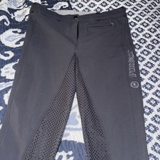 Pikeur Lucinda Ladies Full Seat Grip Breeches Dark Shadow Grey EU 38 US 26 