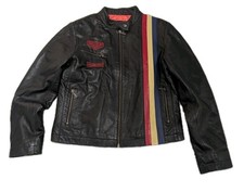 Mens Grand Prix Originals “Dakota” Leather Racing Jacket  Size Large  Heuer Bike